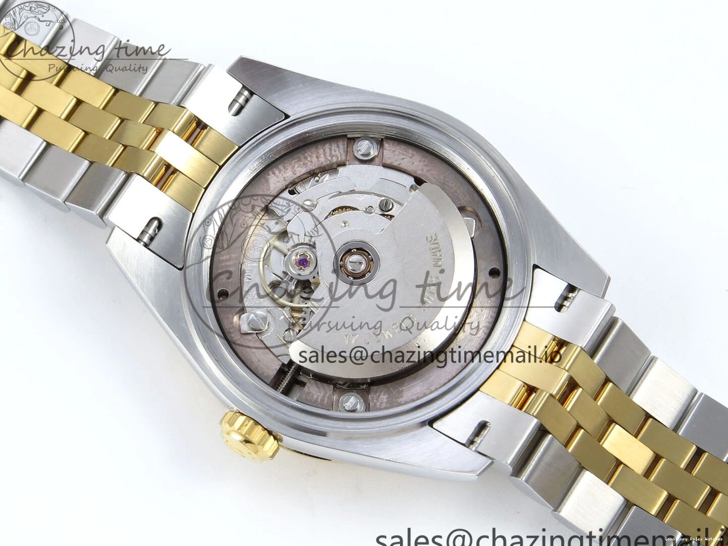 Good Copy Rolex Watches Bezel on Dial ARF Bracelet Best Snug 409 Edition Diamonds DateJust Jubilee ETA YG 1:1 Brown 904L SS Diamonds 31 278383RBR Steel 1222